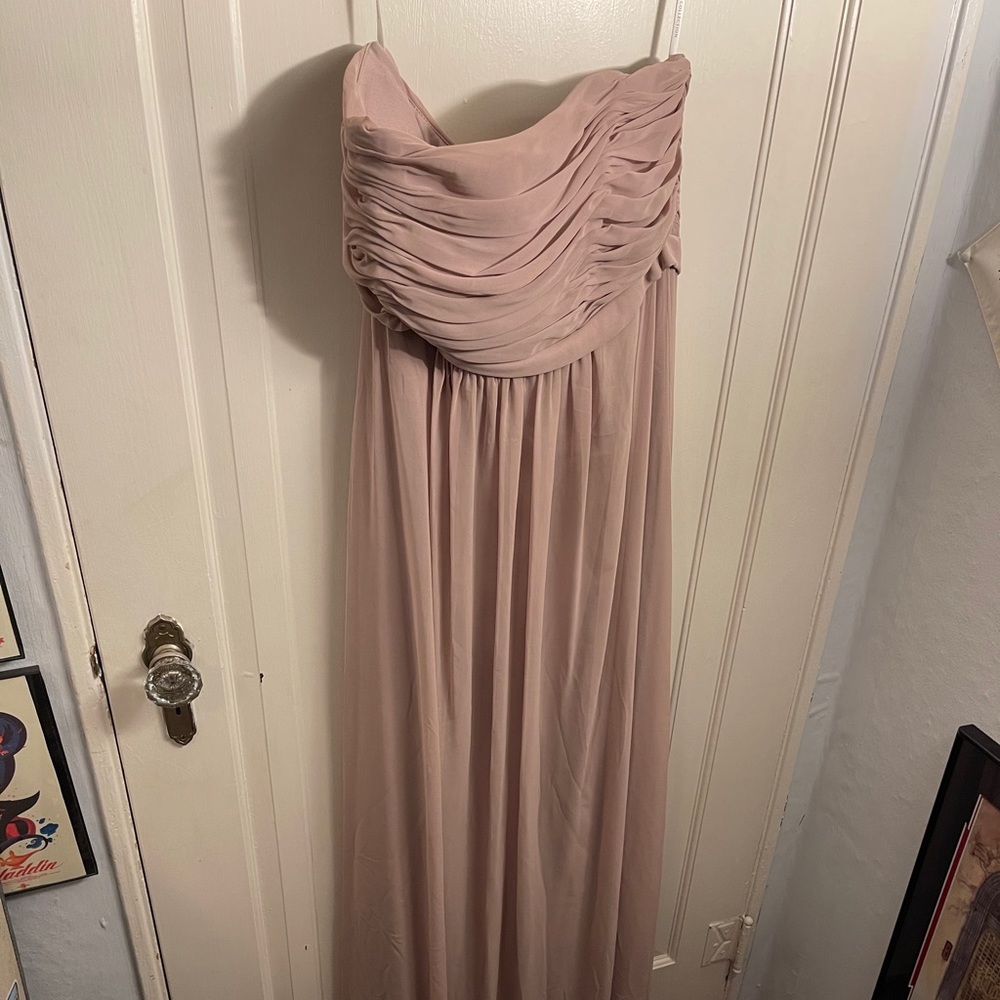 Nude/rose gold dress